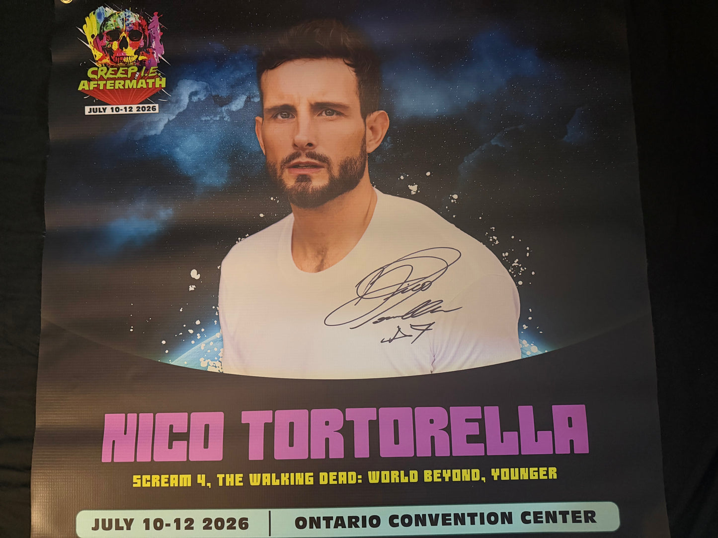 Creep I.E. Aftermath Signed vinyl Banners 30"X30" (Nico Tortorella)