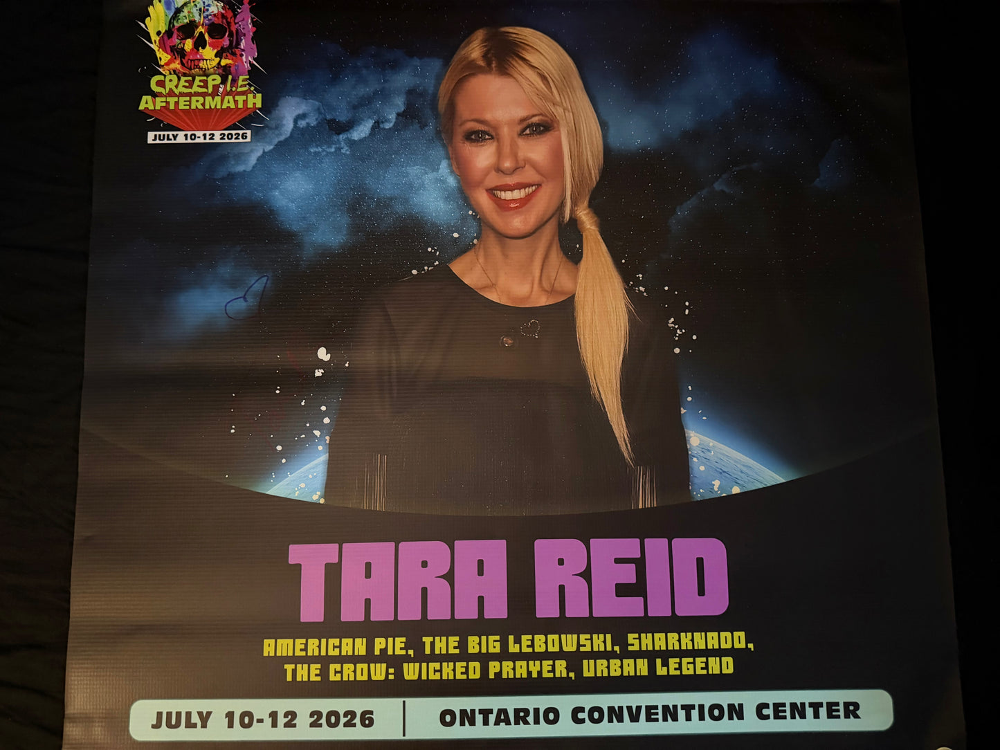 Creep I.E. Aftermath Signed vinyl Banners 30"X30" (Tara Reid)