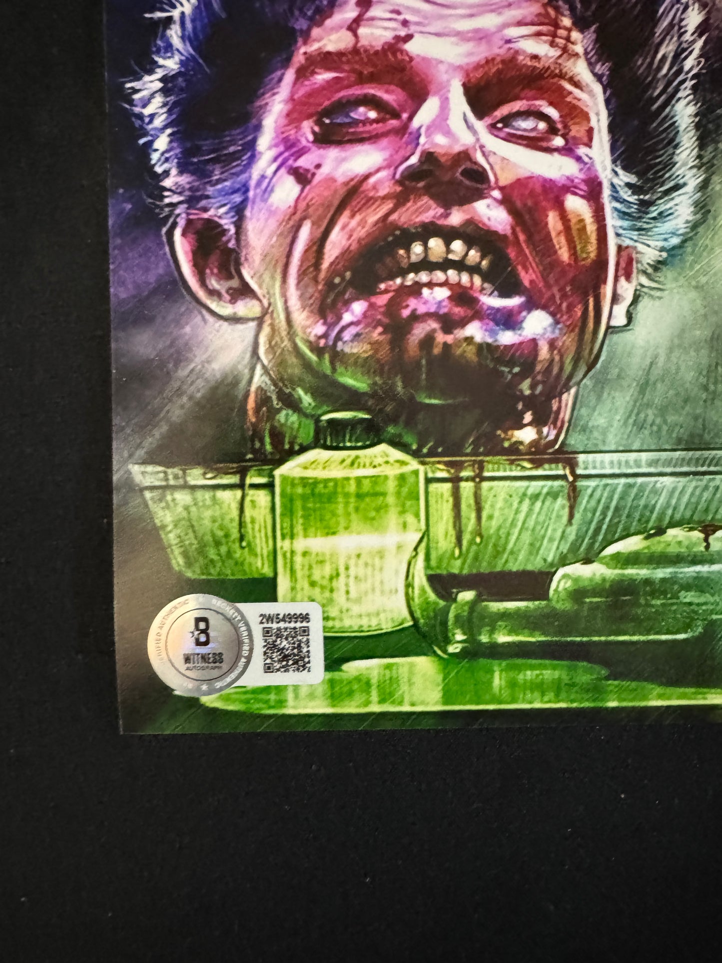 Barbara Crampton signed Re-Animator (Meg inscription) 8x10 photo W/Beckett witness COA