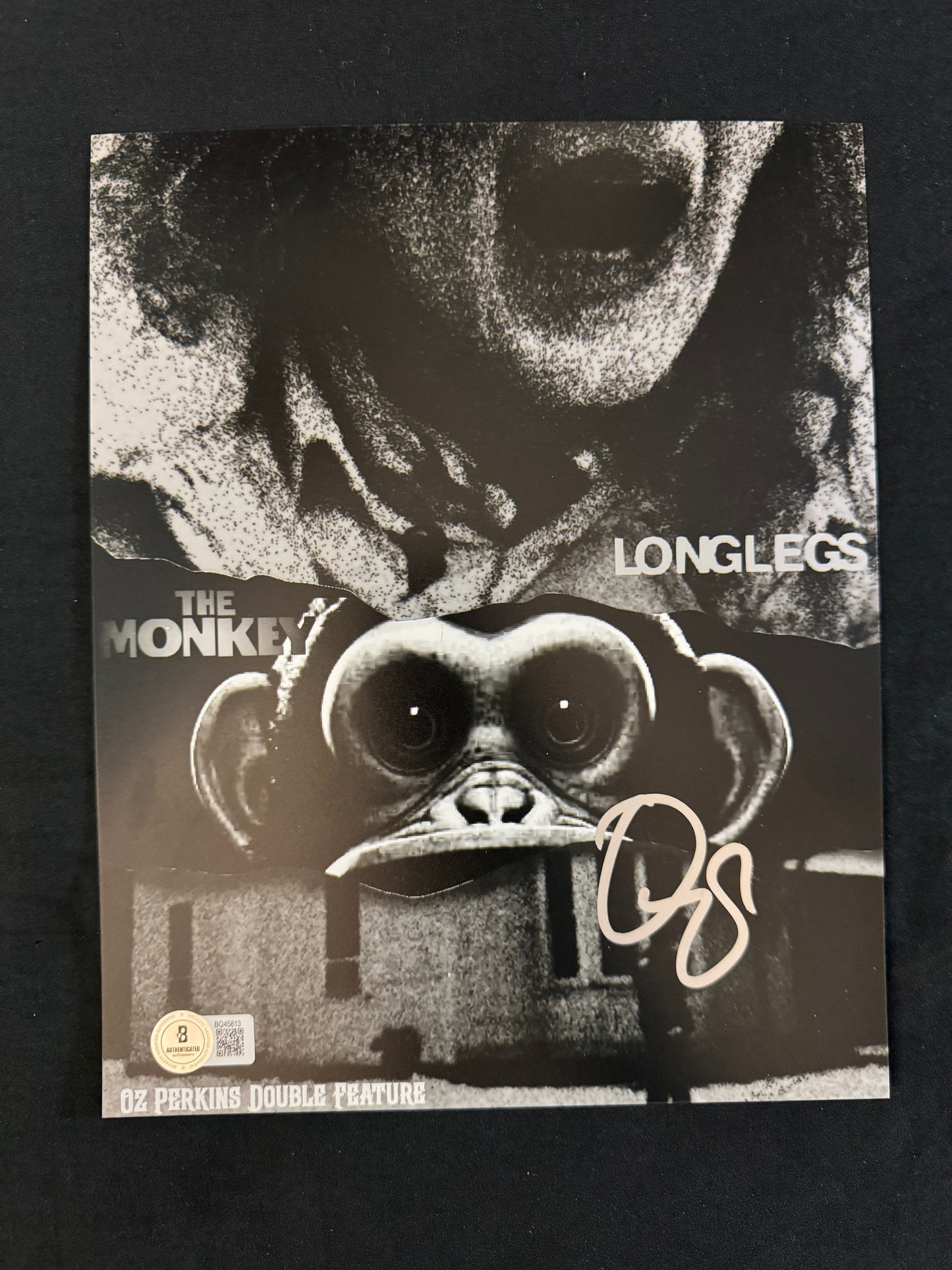 Osgood Perkins signed Longlegs/The Monkey 8x10 photo W/ Beckett COA