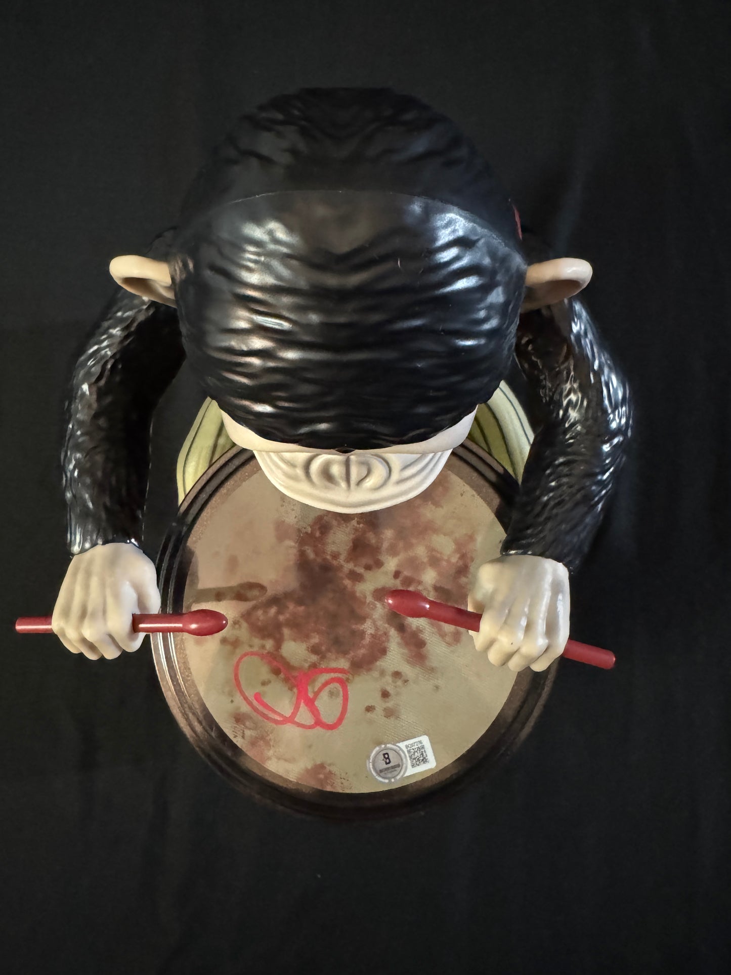 Osgood Perkins signed The Monkey Popcorn Bucket W/ Beckett COA