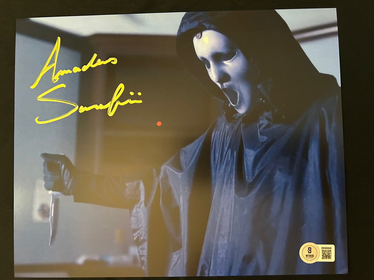 Amadeus Serafini signed Scream The TV Series 8x10 photo W/Beckett witness COA