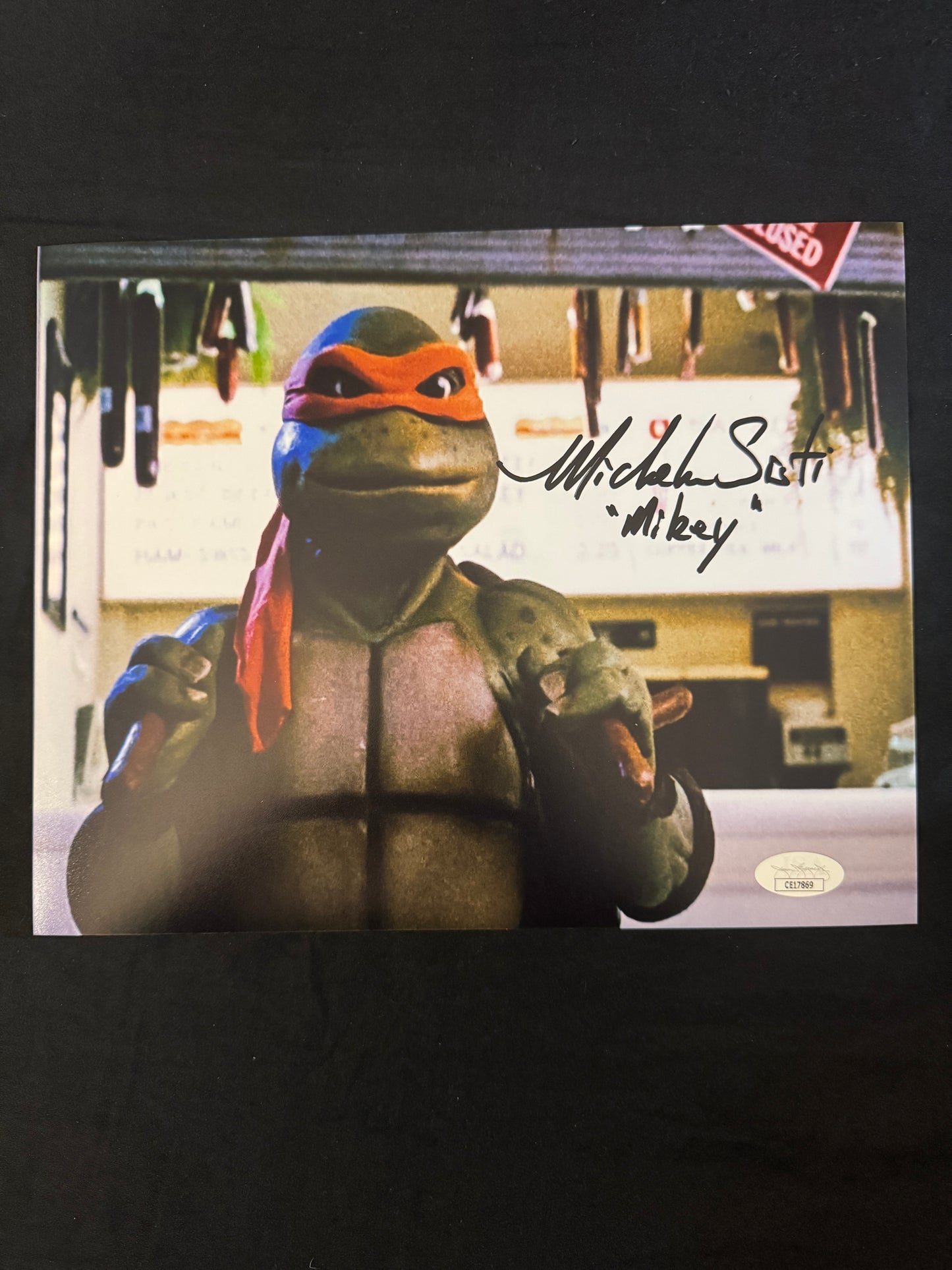 Michelan Sisti signed TMNT 8X10 photo W/ JSA COA