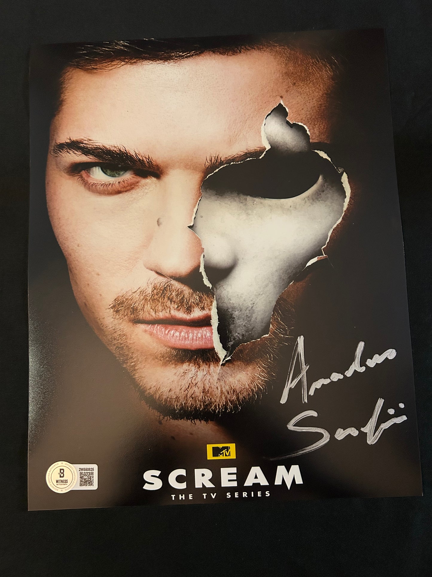 Amadeus Serafini signed Scream The TV Series 8x10 photo W/Beckett witness COA