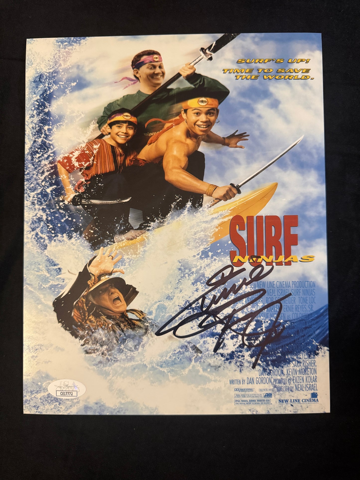 Ernie Reyes Jr. signed Surf Ninjas 8X10 photo W/ JSA COA