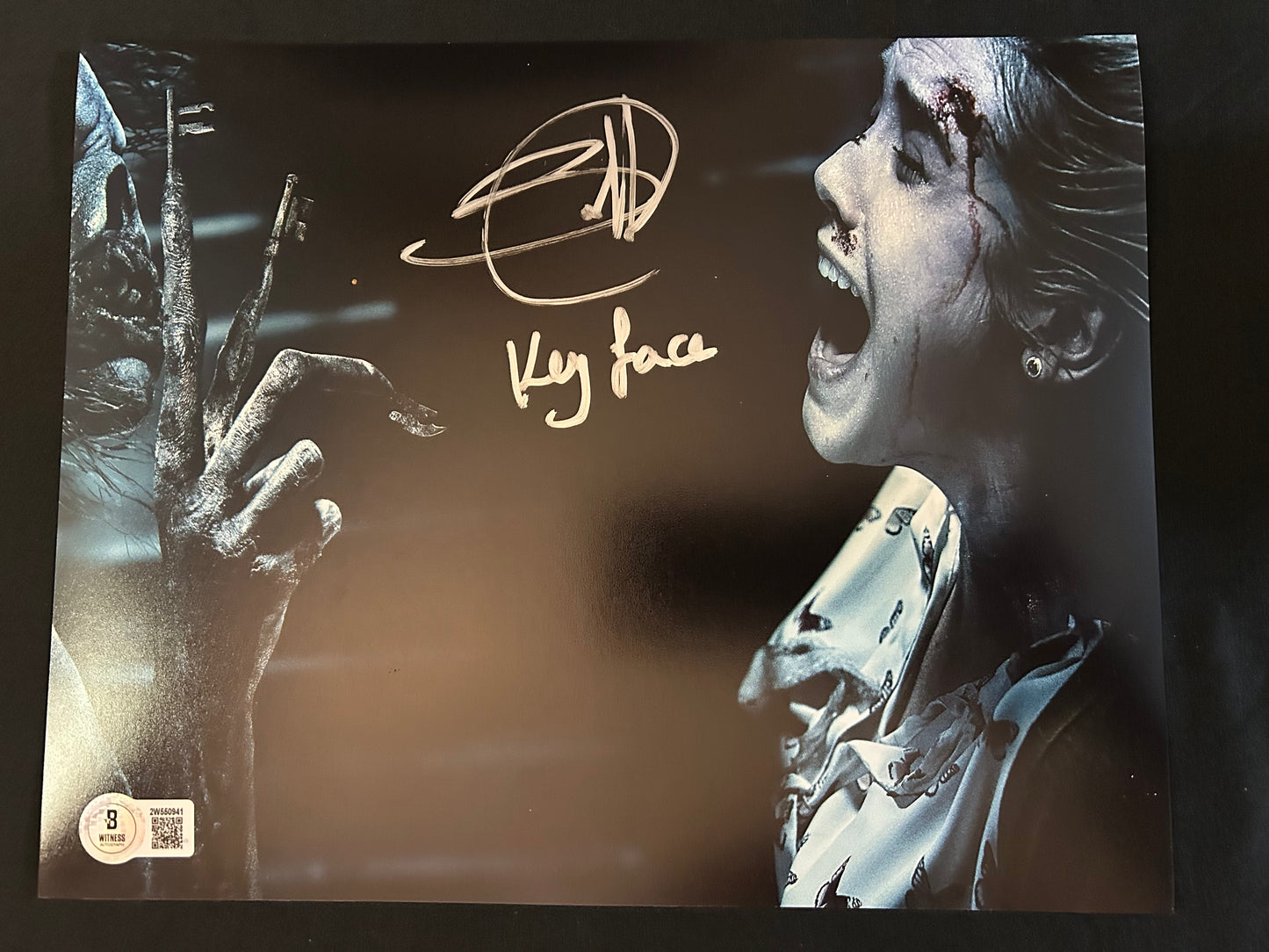 Javier Botet signed Insidious: The Last Key (Key Face inscribed) signed 8x10 photo W/Beckett witness COA