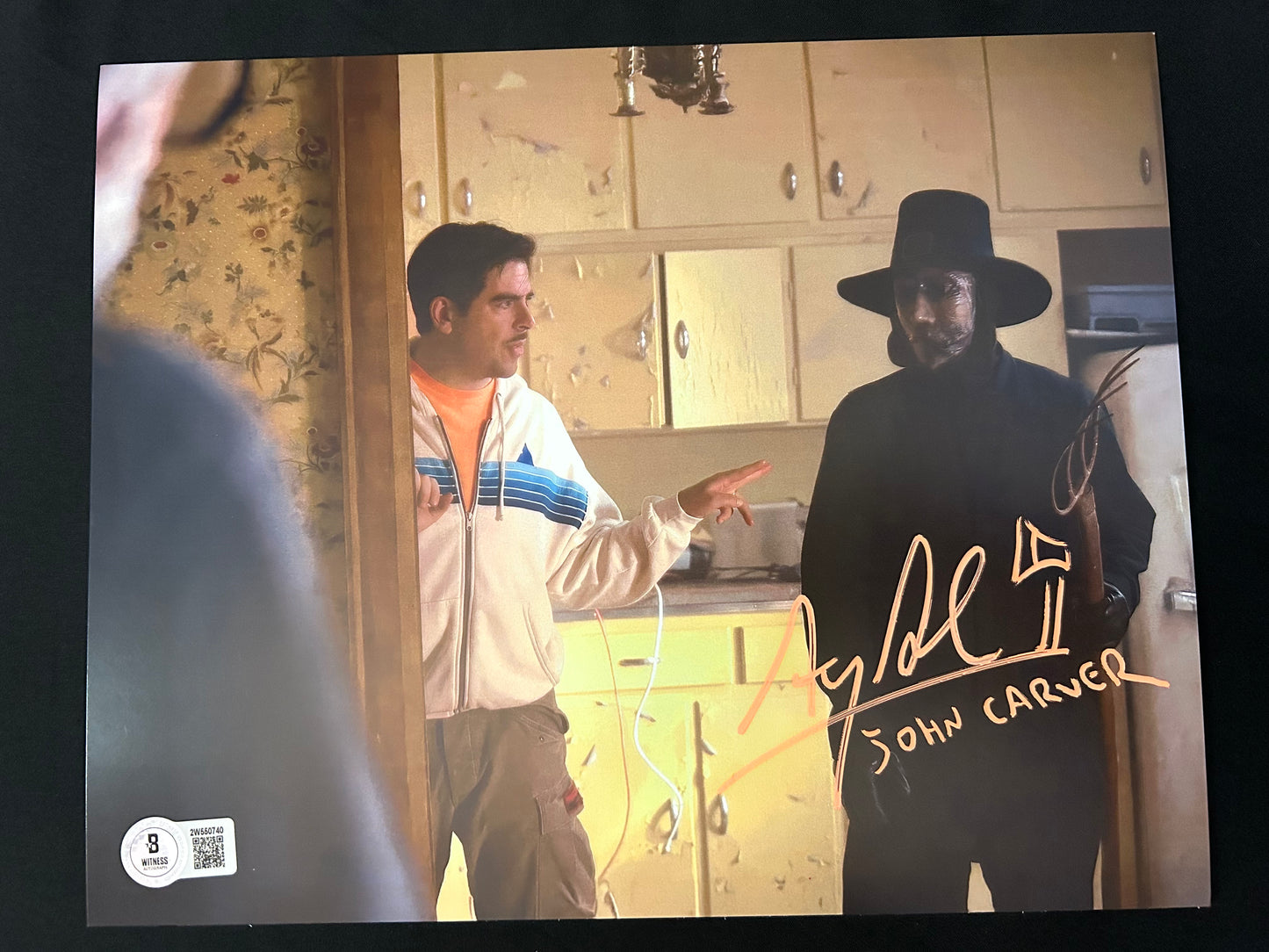 Alex Armbruster signed Thanksgiving (John Carver inscribed) 8x10 photo W/Beckett witness COA