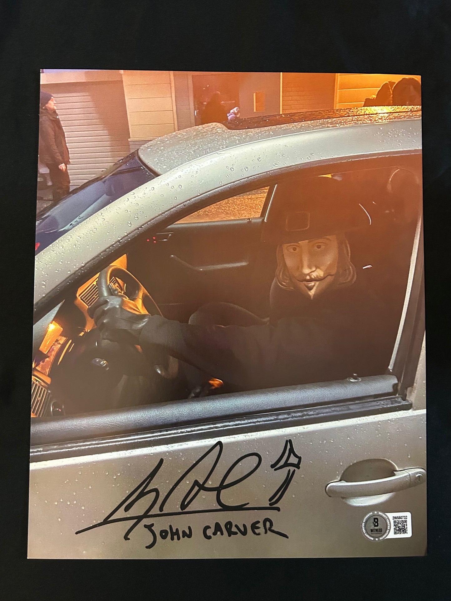 Alex Armbruster signed Thanksgiving (John Carver inscribed) 8x10 photo W/Beckett witness COA