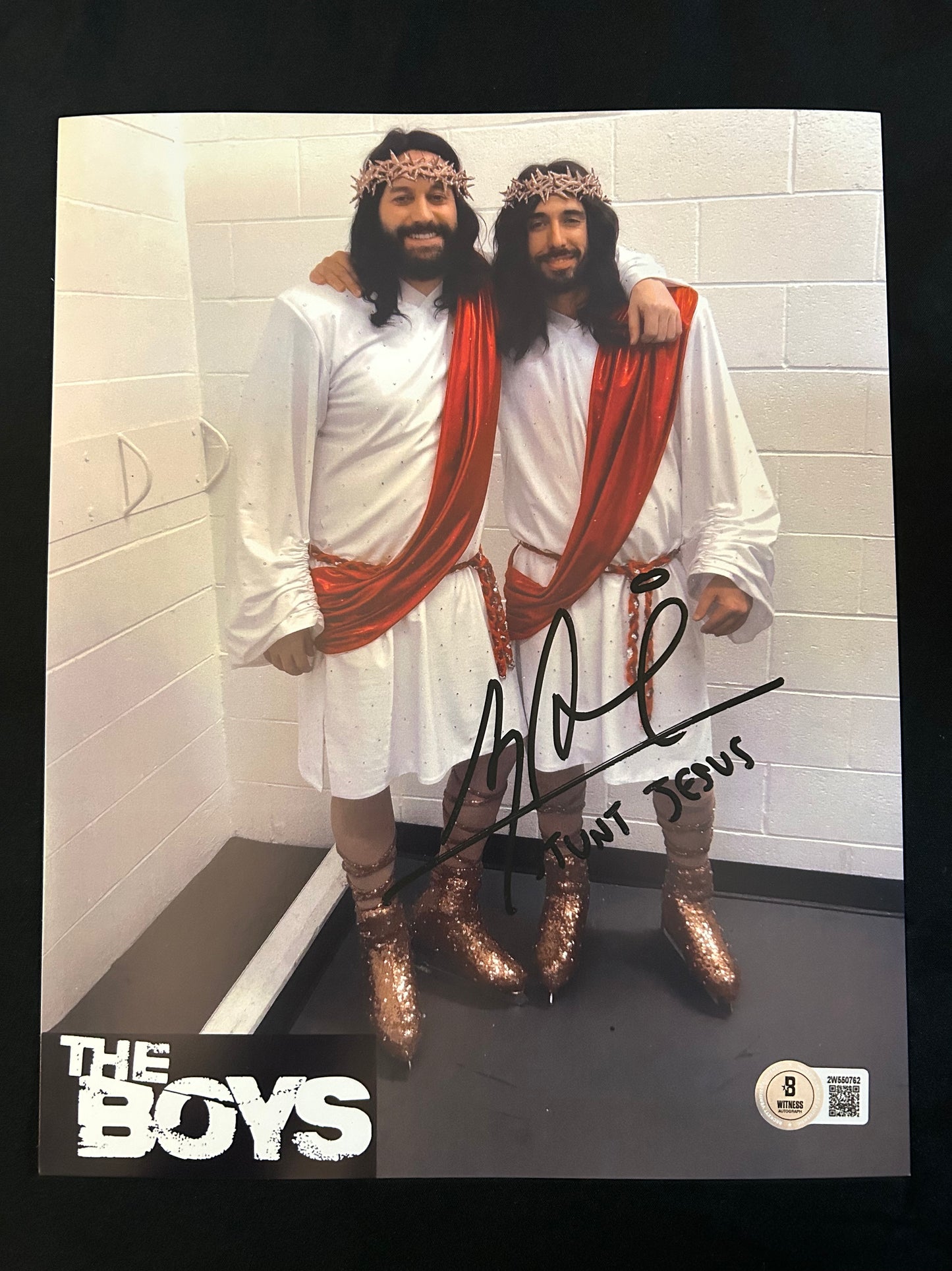Alex Armbruster signed The Boys (Stunt Jesus inscribed) 8x10 photo W/Beckett witness COA