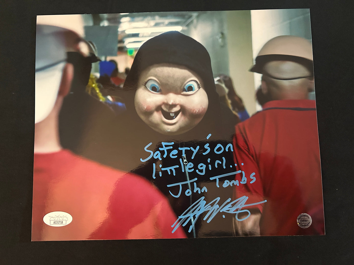 Rob Mello signed Happy Death Day (Safetys' on Little Girl inscribed) 8x10 photo W/ JSA COA