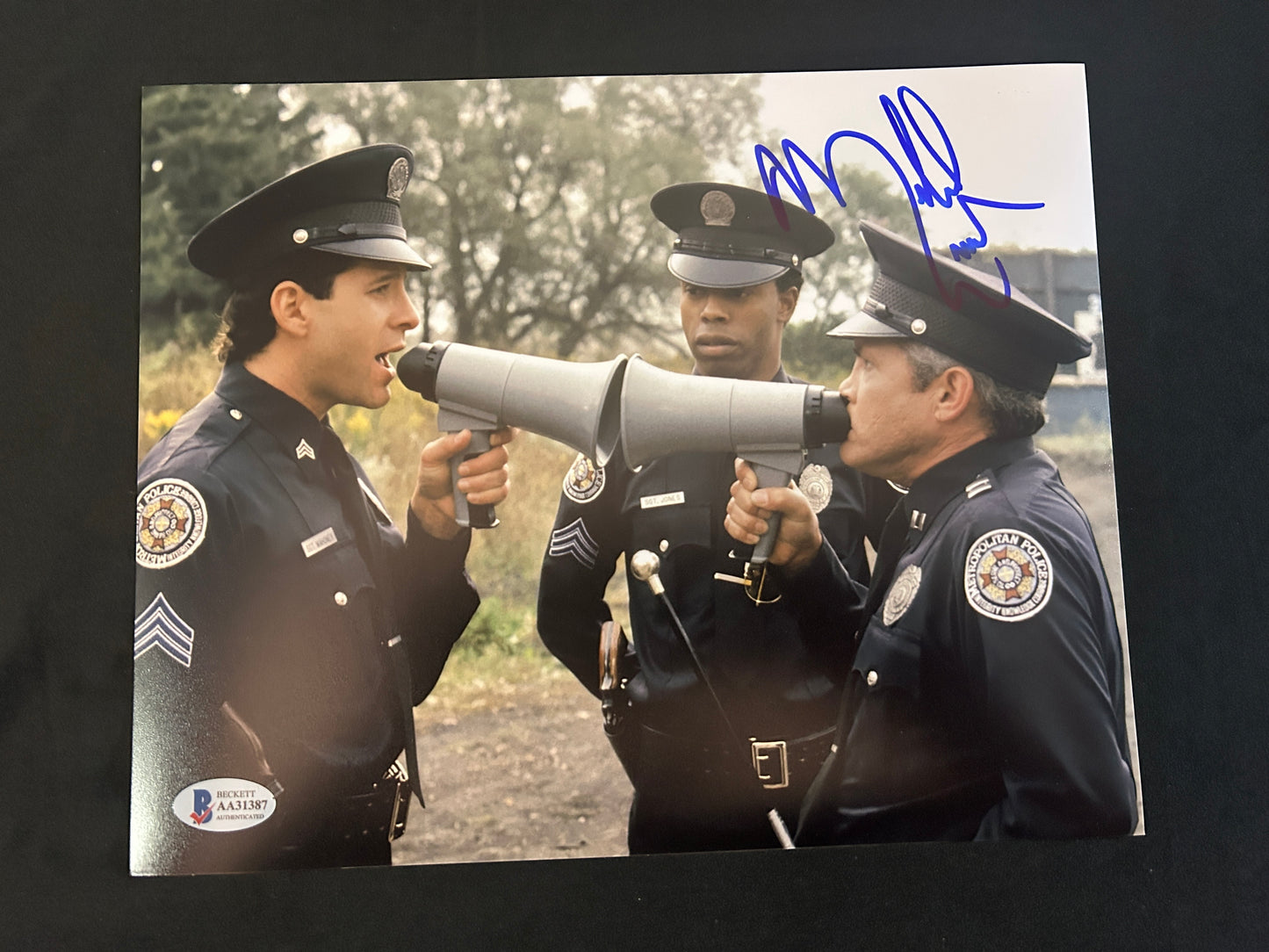 Michael Winslow signed Police Academy 8x10 photo W/ Beckett COA