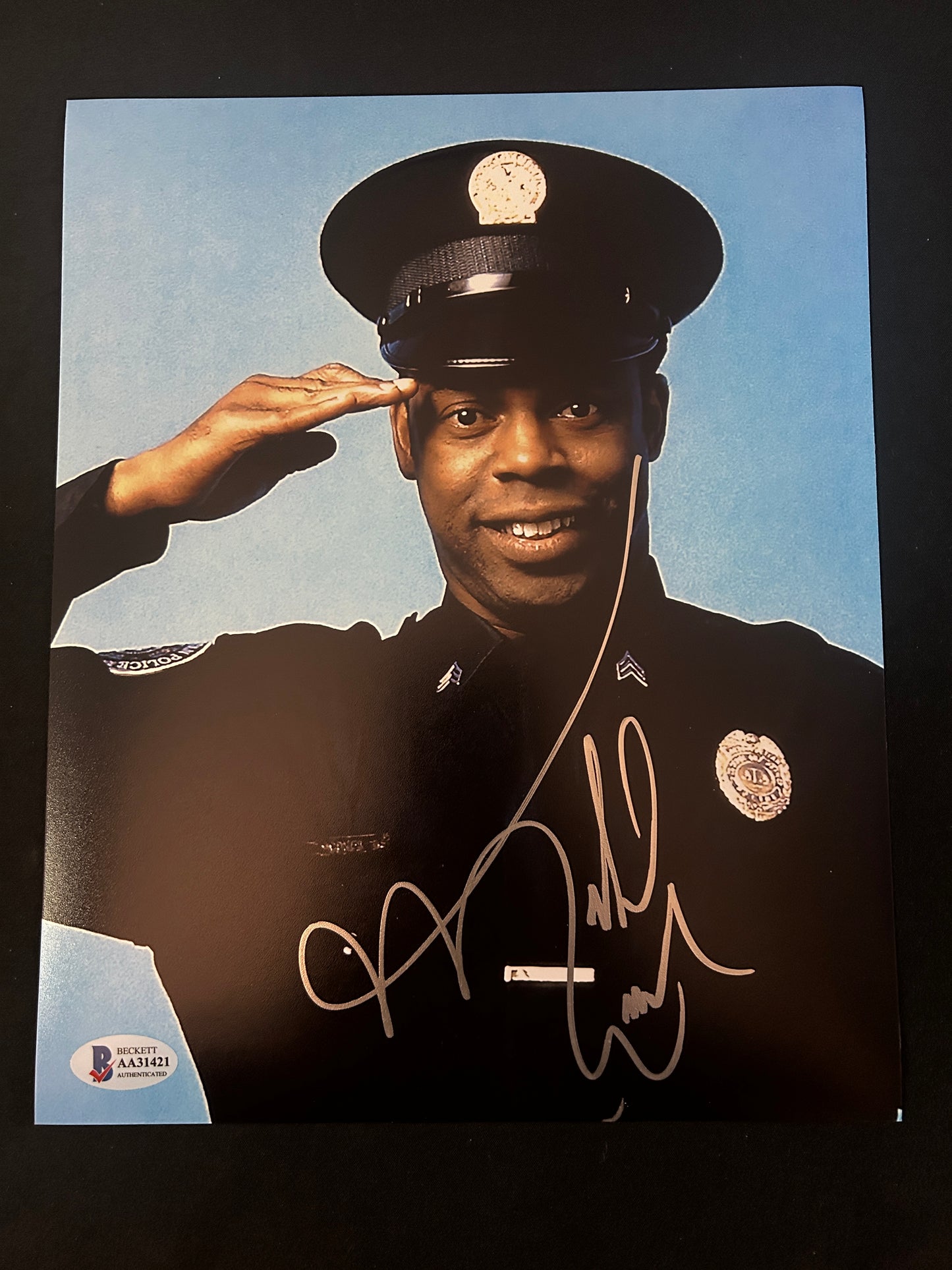 Michael Winslow signed Police Academy 8x10 photo W/ Beckett COA