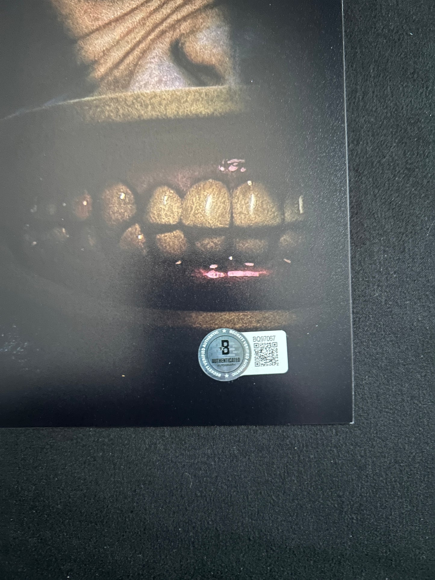 Osgood Perkins signed The Monkey 12x18 photo W/ Beckett COA