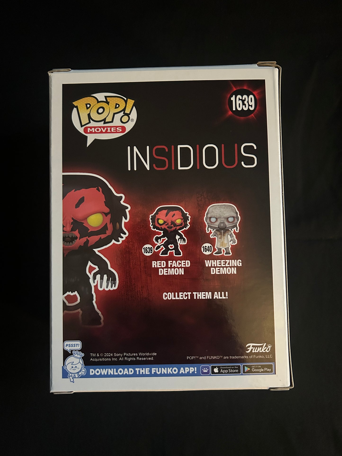Joseph Bishara signed Insidious Red Faced Demon Funko Pop W/ Beckett witness COA
