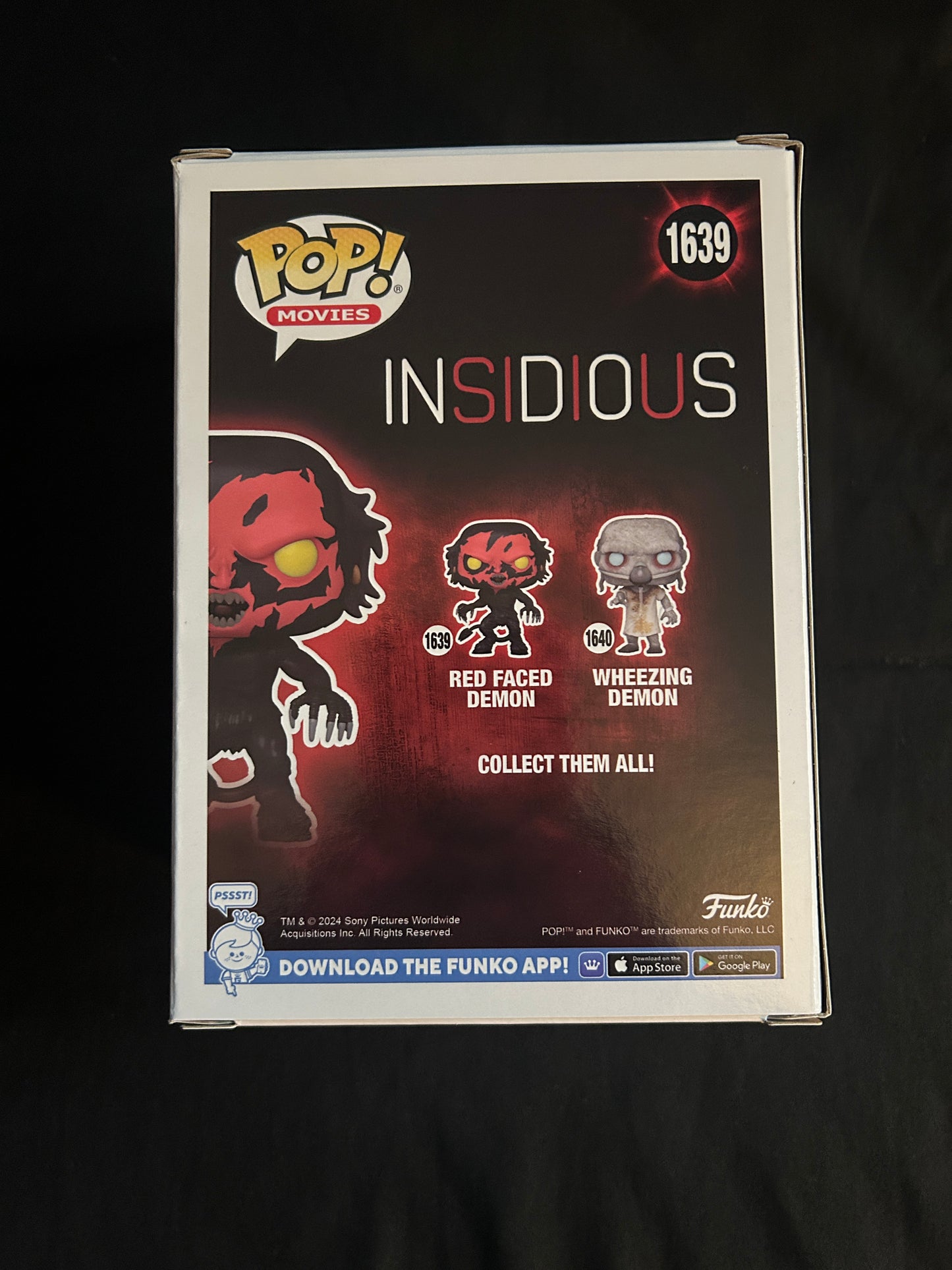 Joseph Bishara signed Insidious Red Faced Demon Funko Pop W/ Beckett witness COA