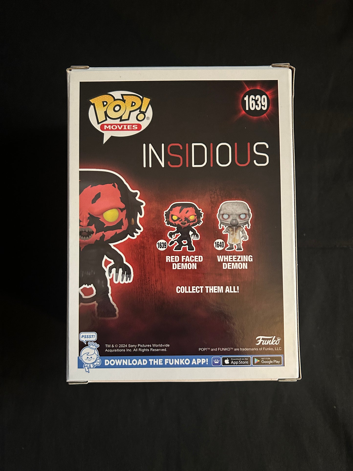 Joseph Bishara signed Insidious Red Faced Demon Funko Pop W/ Beckett witness COA