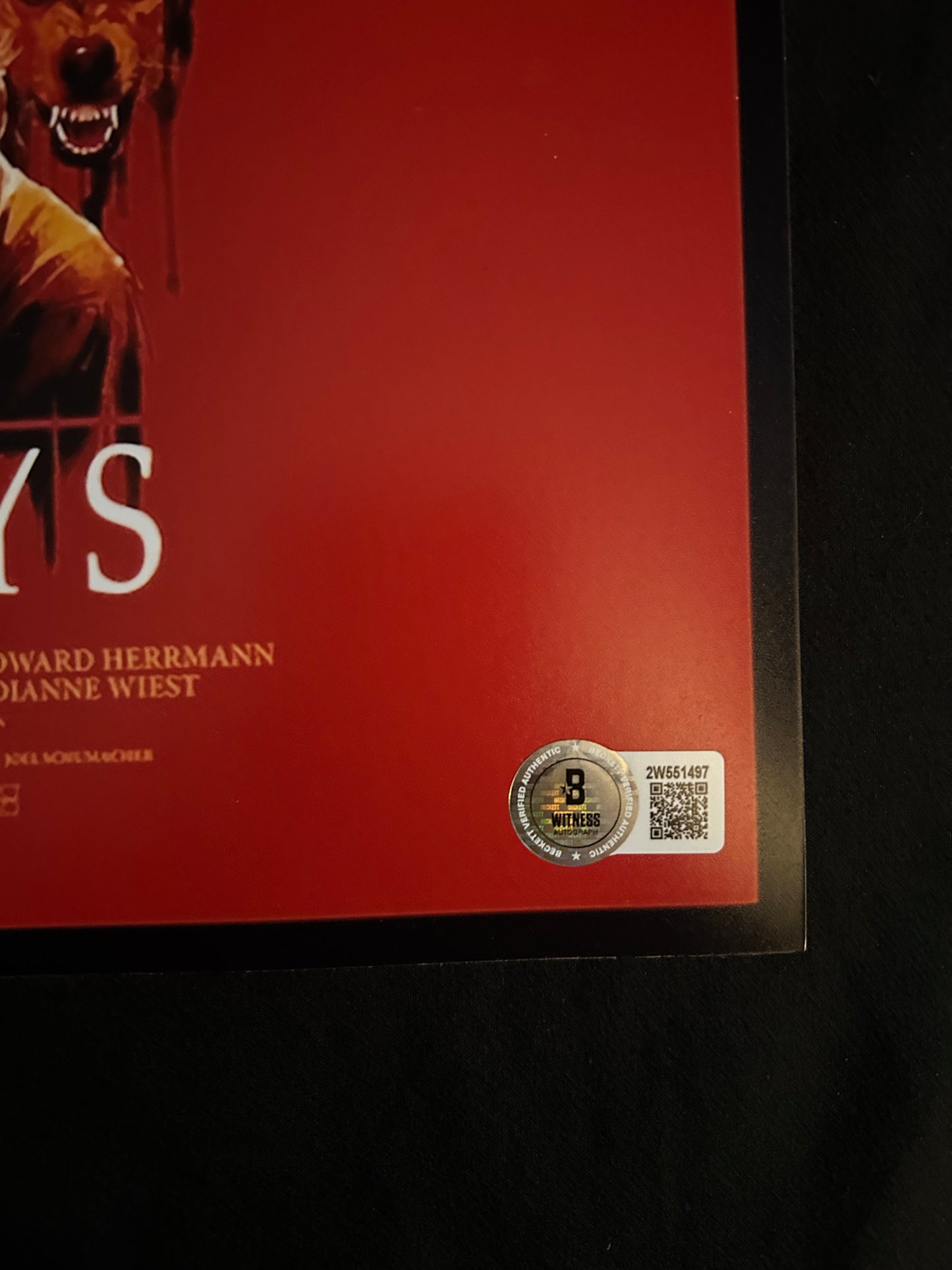 Kiefer Sutherland and Jason Patric signed The Lost Boys 11x17 photo W/Beckett witness COA