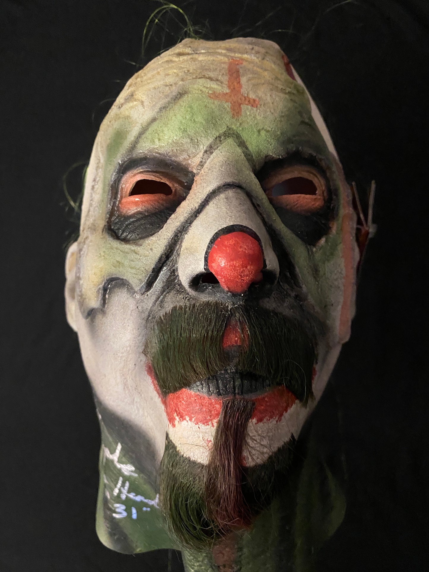 Lew Temple signed Rob Zombies 31 Psycho Head mask (Trick or Treat Studios) W/ Beckett witness COA