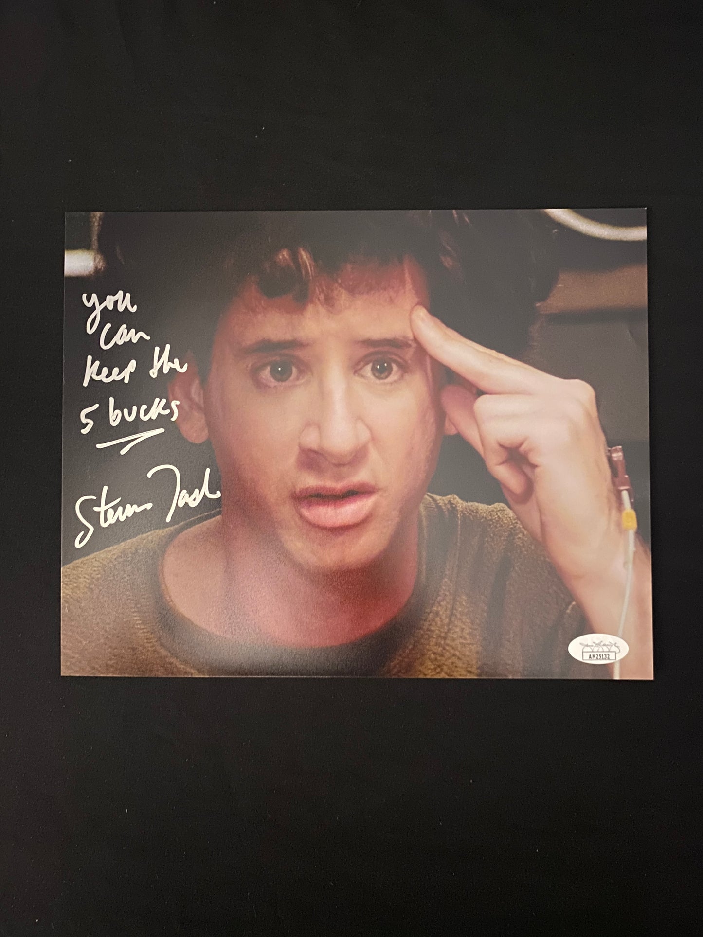 Steven Tash signed Ghostbusters (You can keep the 5 bucks inscribed) 8x10 photo W/ JSA COA