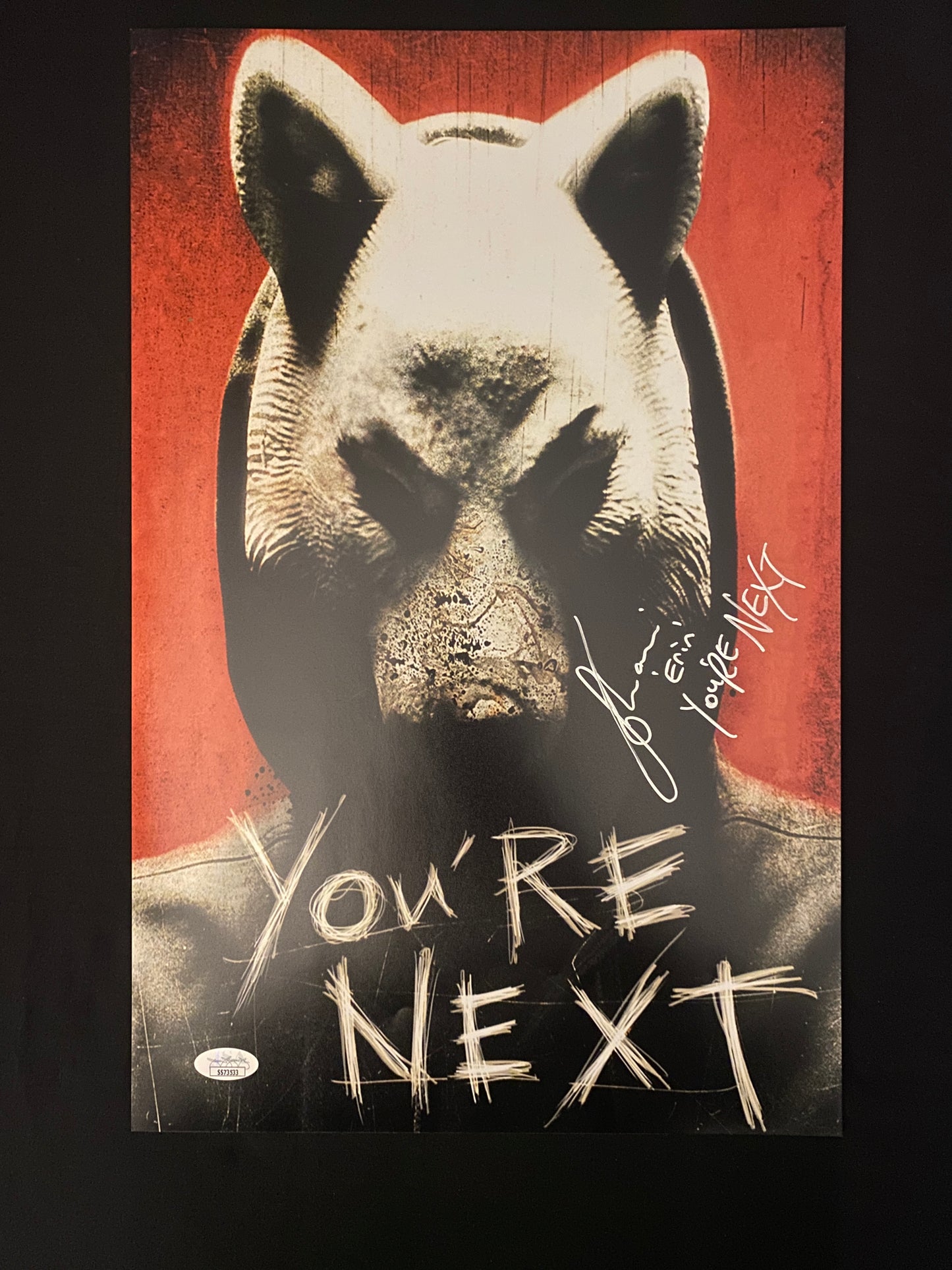 Sharni Vinson signed You're Next 11X17 Photo W/ JSA COA
