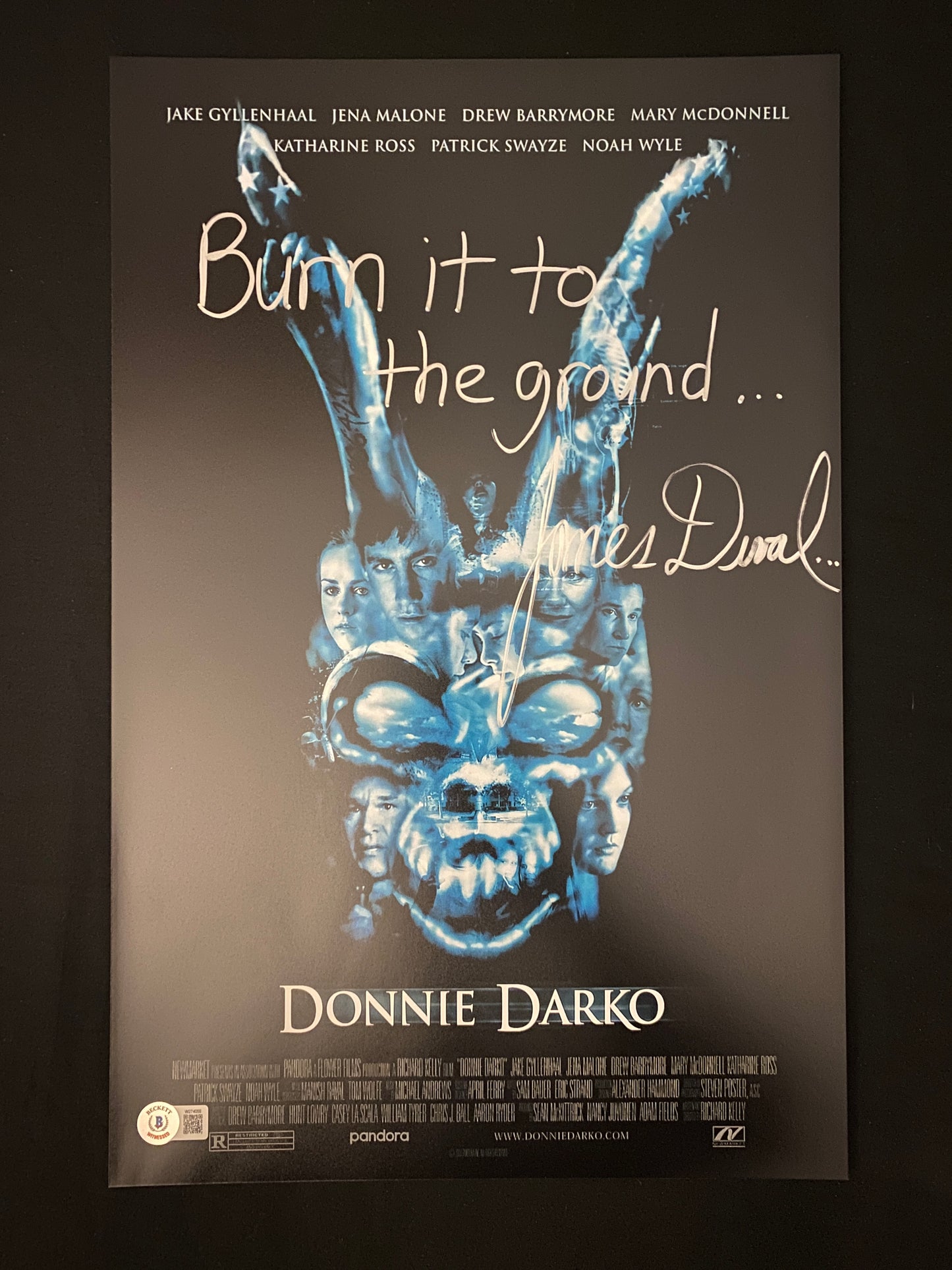 James Duval signed 11X17 Donnie Darko photo W/ Beckett Witnessed COA