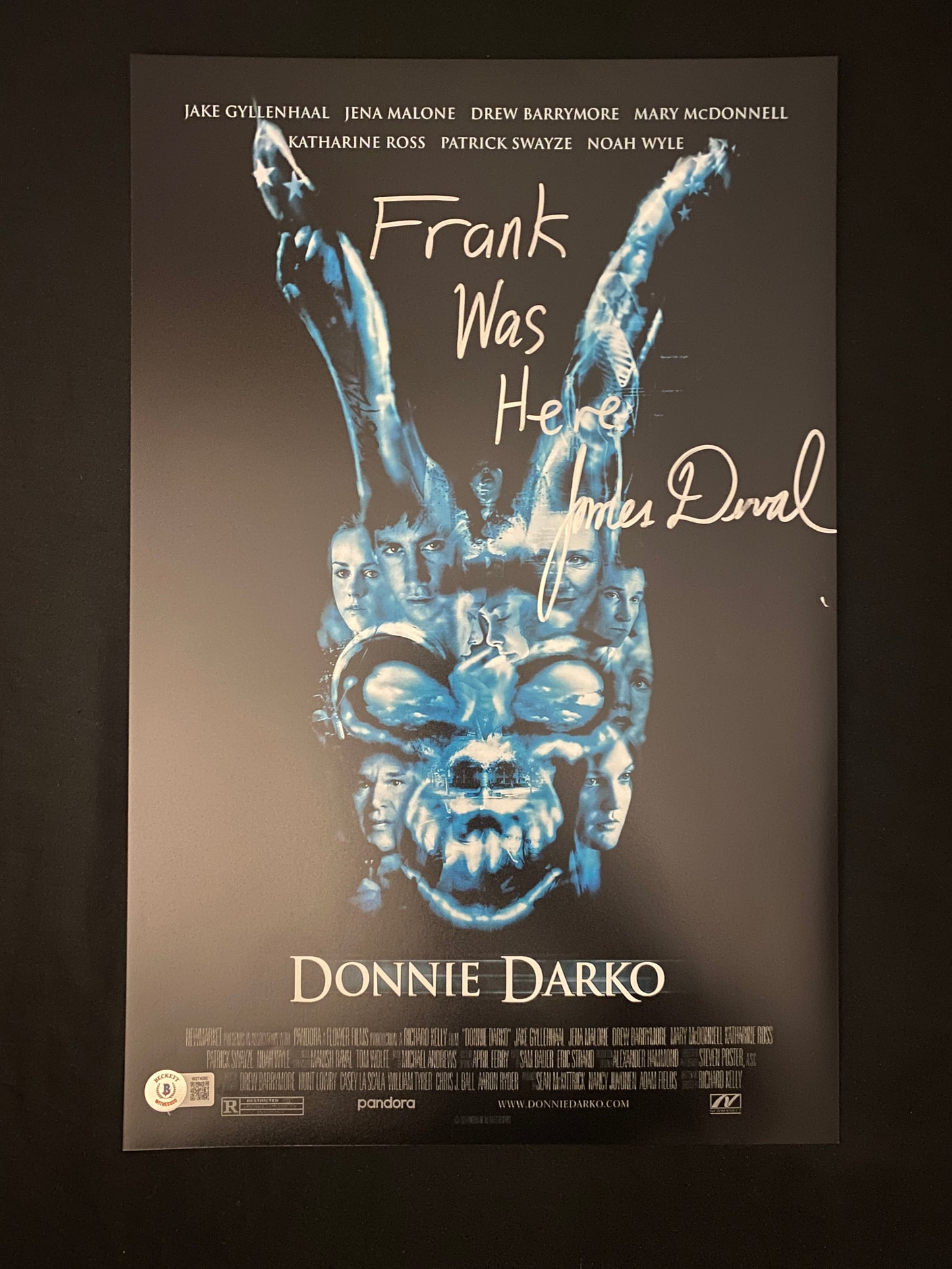 James Duval signed 11X17 Donnie Darko photo W/ Beckett Witnessed COA