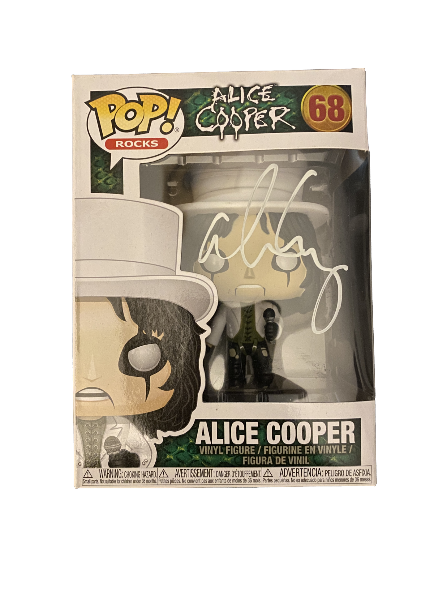 Alice Cooper Signed  Funko Pop W/ Beckett COA