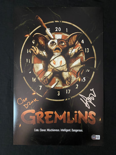 Joe Dante & Howie Mandel signed Gremlins 11X17 photo W/ Beckett COA