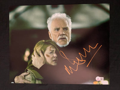 Malcolm McDowell signed Halloween 11X14 photo W/ Beckett COA