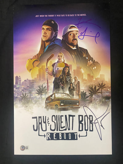 Kevin Smith &  Jason Mewes signed Jay and Silent Bob Reboot 11x17 photo W/ Beckett COA