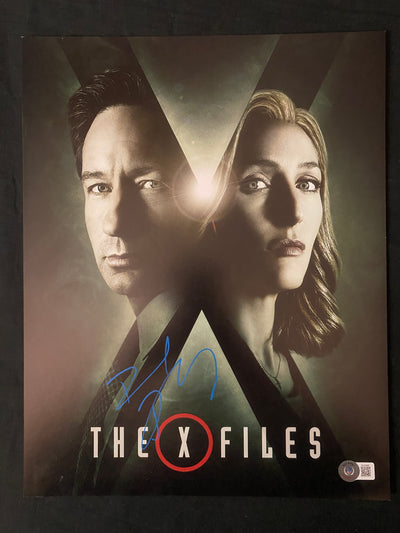 David Duchovny signed X Files 11x14 photo W/ Beckett COA