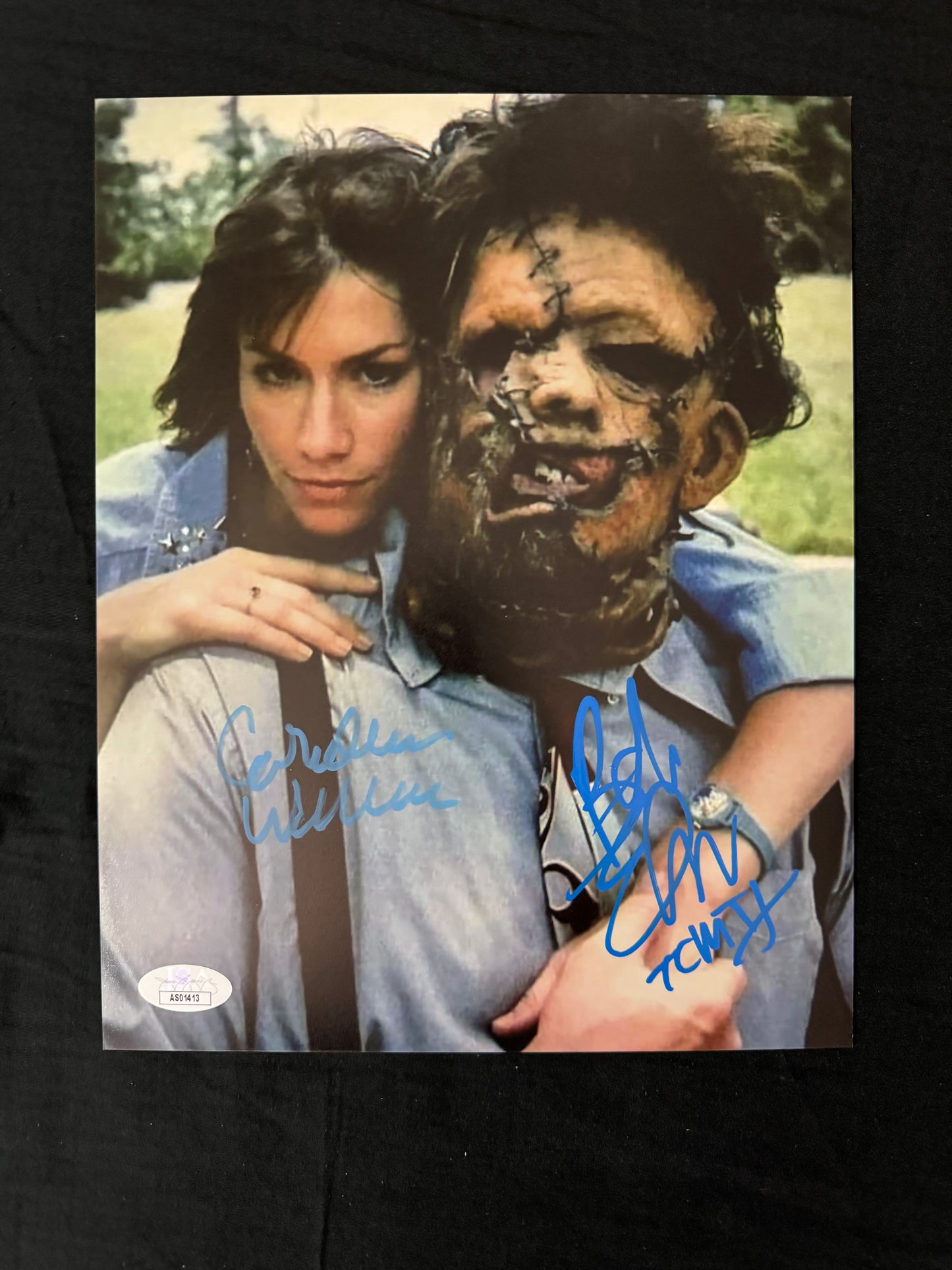 Bob Elmore & Caroline Williams The Texas Chainsaw Massacre II signed 8X10 Photo W/ JSA COA