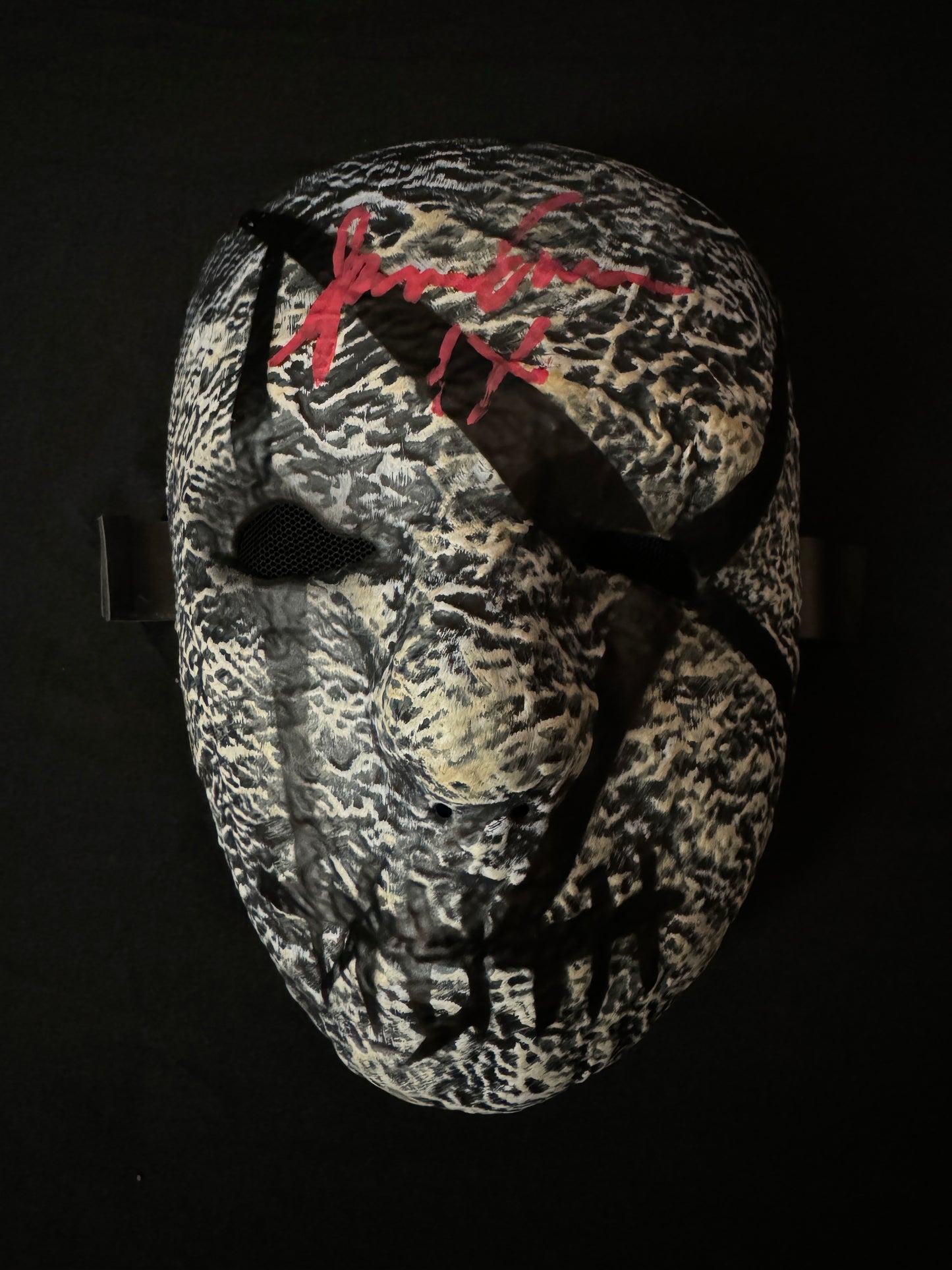 Spencer Charnas signed Ice Nine Kills Silence Mask W/ Beckett Witnessed COA