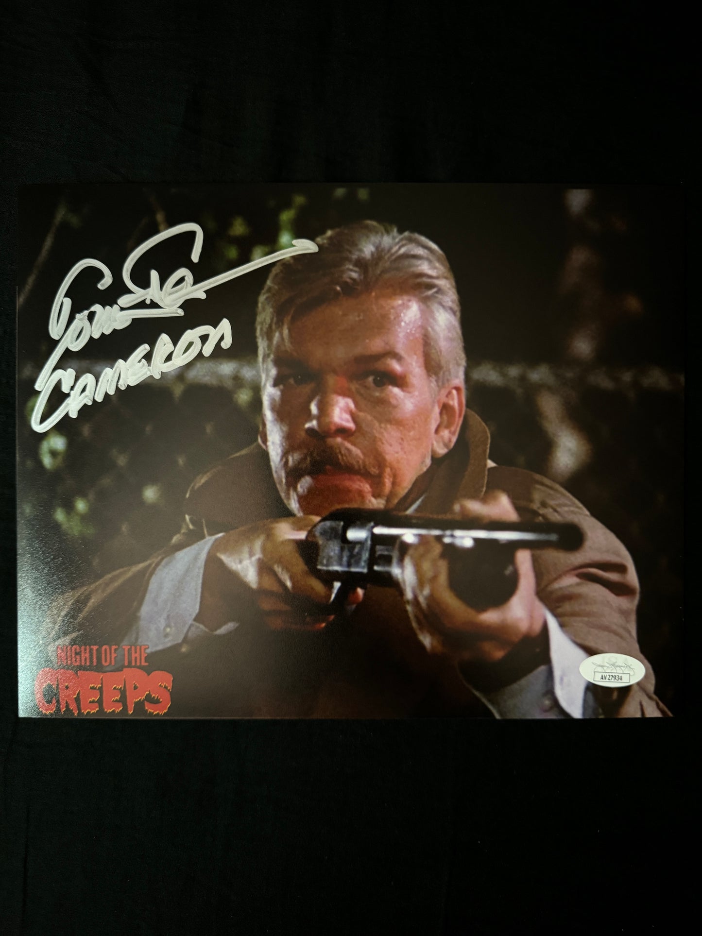 Tom Atkins signed Night Of The Creeps 8X10 photo W/ JSA COA