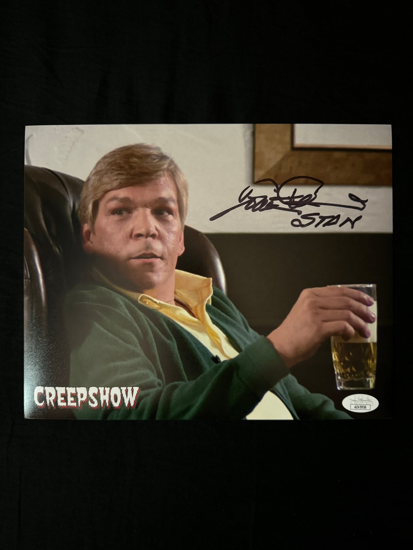 Tom Atkins signed Creepshow 8X10 photo W/ JSA COA