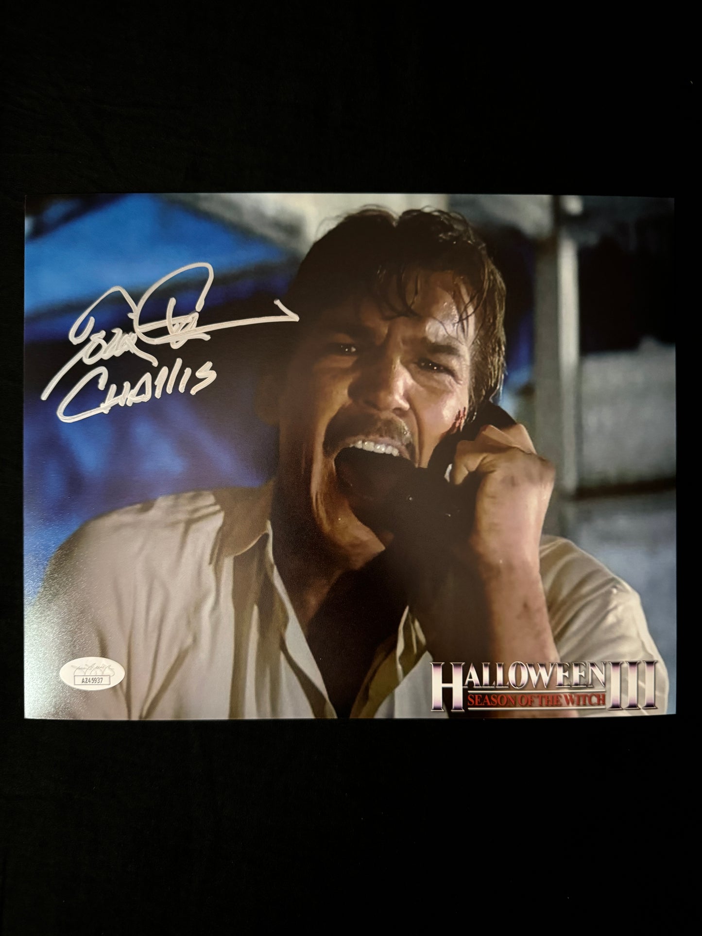 Tom Atkins signed Halloween 3: Season of the WItch 8X10 photo W/ JSA COA
