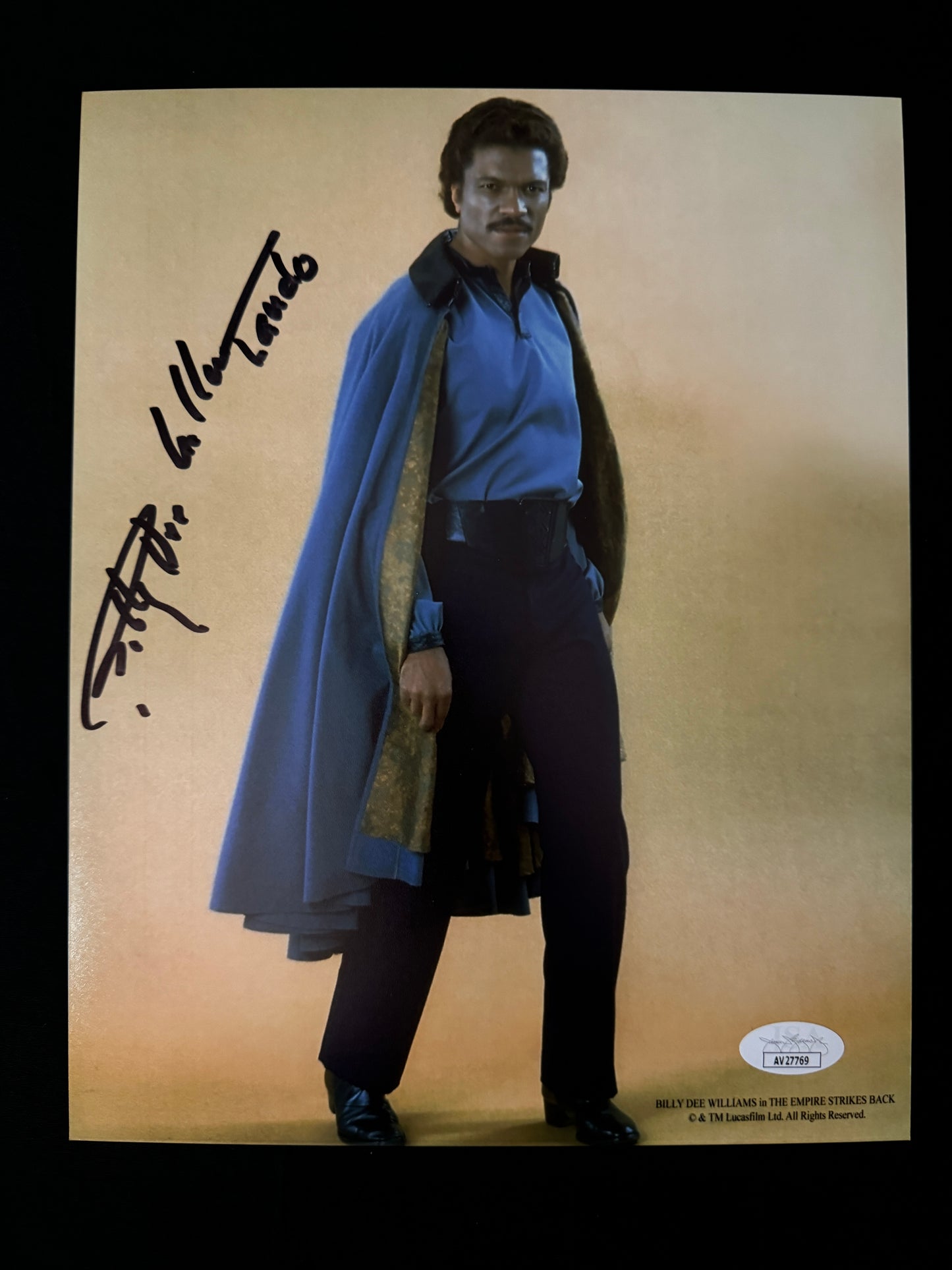 Billy Dee Williams signed Star Wars (Lando inscribed) 8X10 photo W/ JSA COA