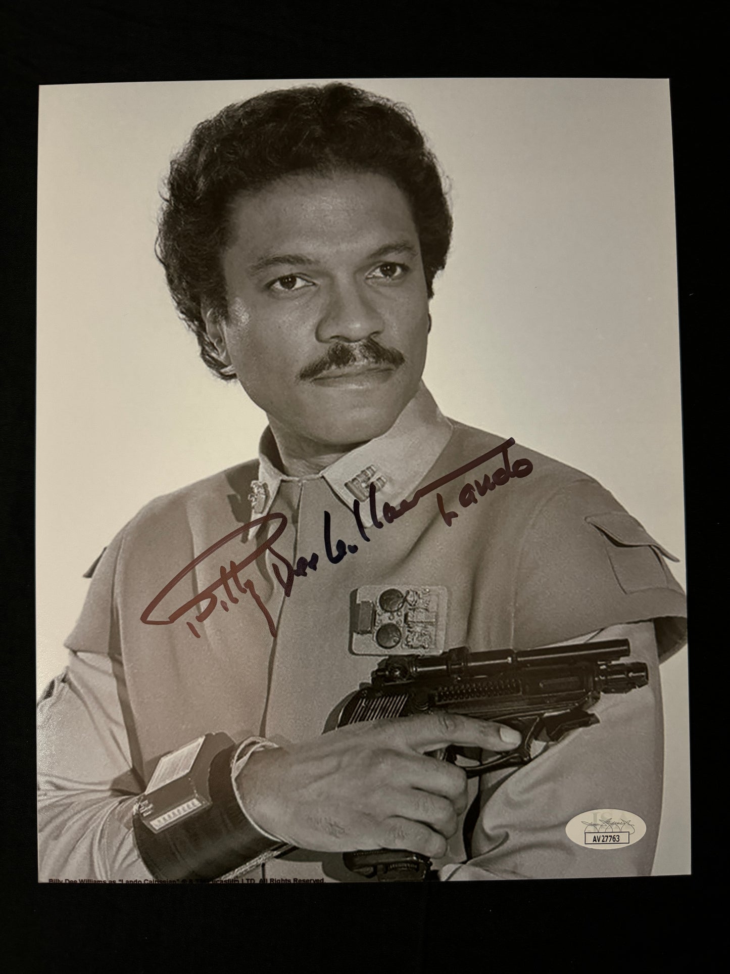 Billy Dee Williams signed Star Wars (Lando inscribed) 8X10 photo W/ JSA COA