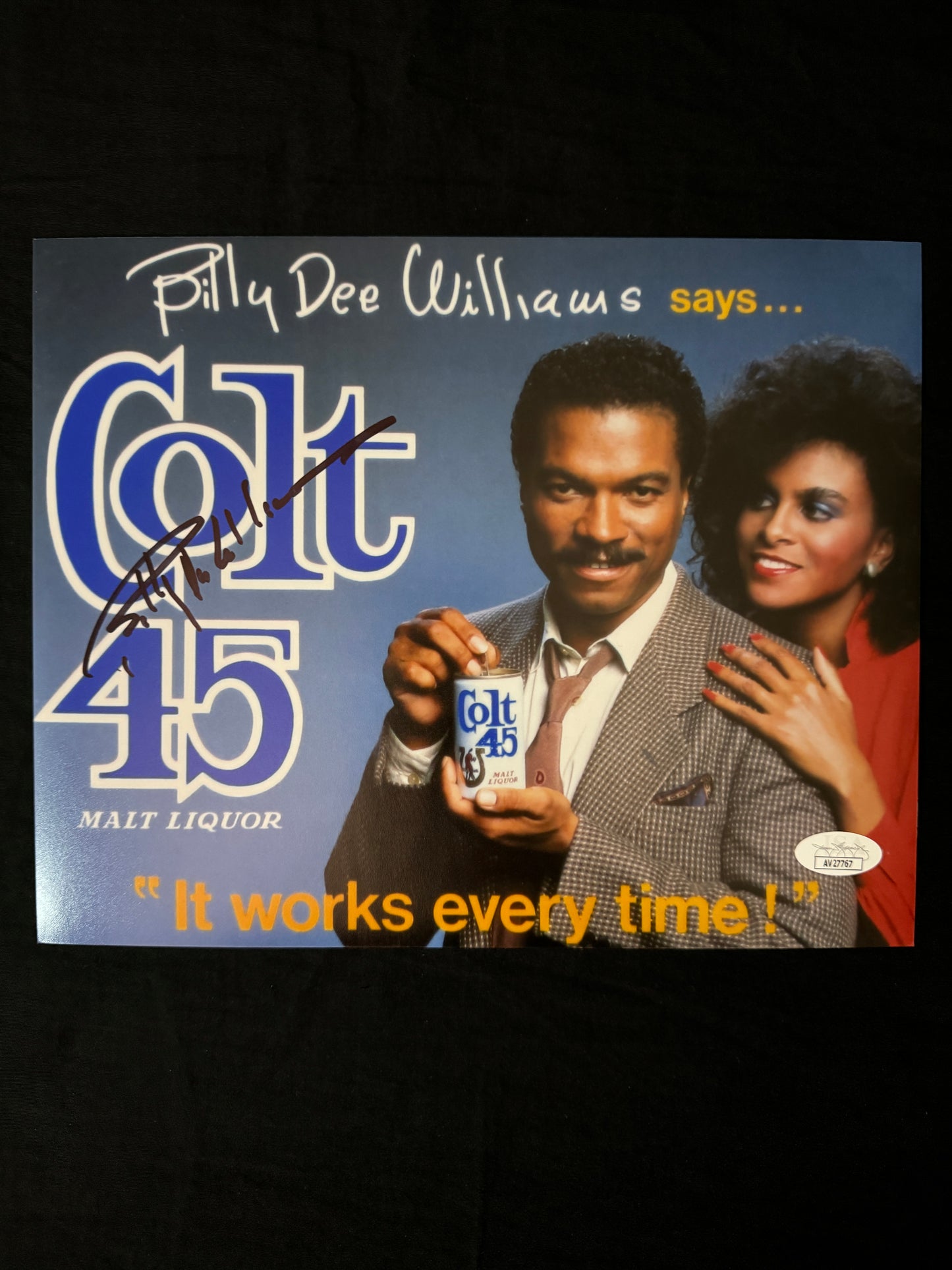 Billy Dee Williams signed Colt 45 8X10 photo W/ JSA COA