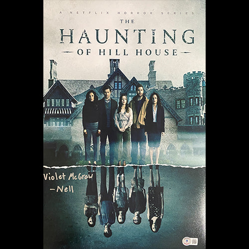 Violet McGraw signed The Haunting of Hill House (Nell inscribed) 11x17 photo W/ Beckett witnessed COA