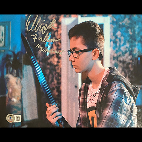 Elliott Fullam signed Terrifier 2 8x10 photo W/ Beckett Witnessed COA