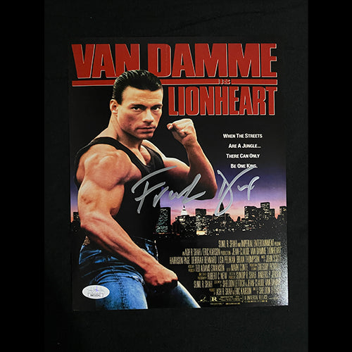 Frank Dux signed Lionheart 8X10 Photo W/ JSA COA