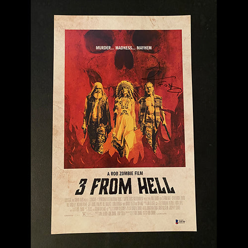 Richard Brake signed 3 From Hell 11X17 Photo W/ Beckett COA