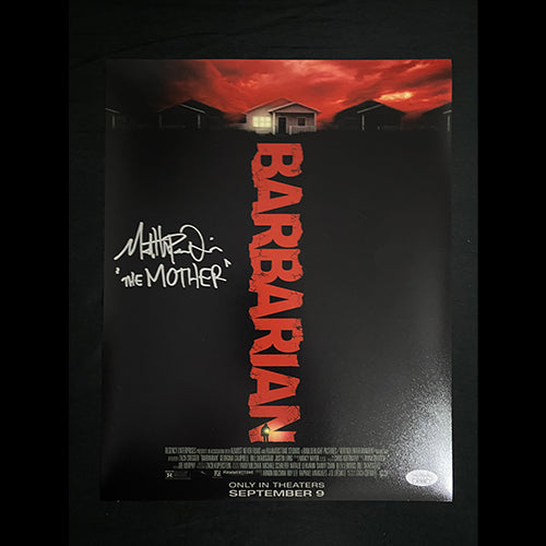 Matthew Patrick Davis signed Barbarian (The Mother inscribed) 11X14 Photo W/ JSA COA