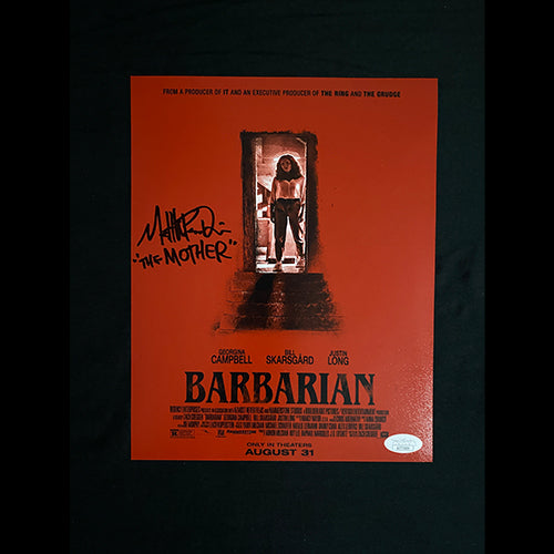 Matthew Patrick Davis signed Barbarian (The Mother inscribed) 8X10 Photo W/ JSA COA