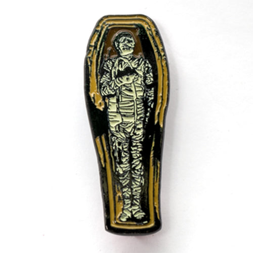 Mummy Coffin Enamel Pin