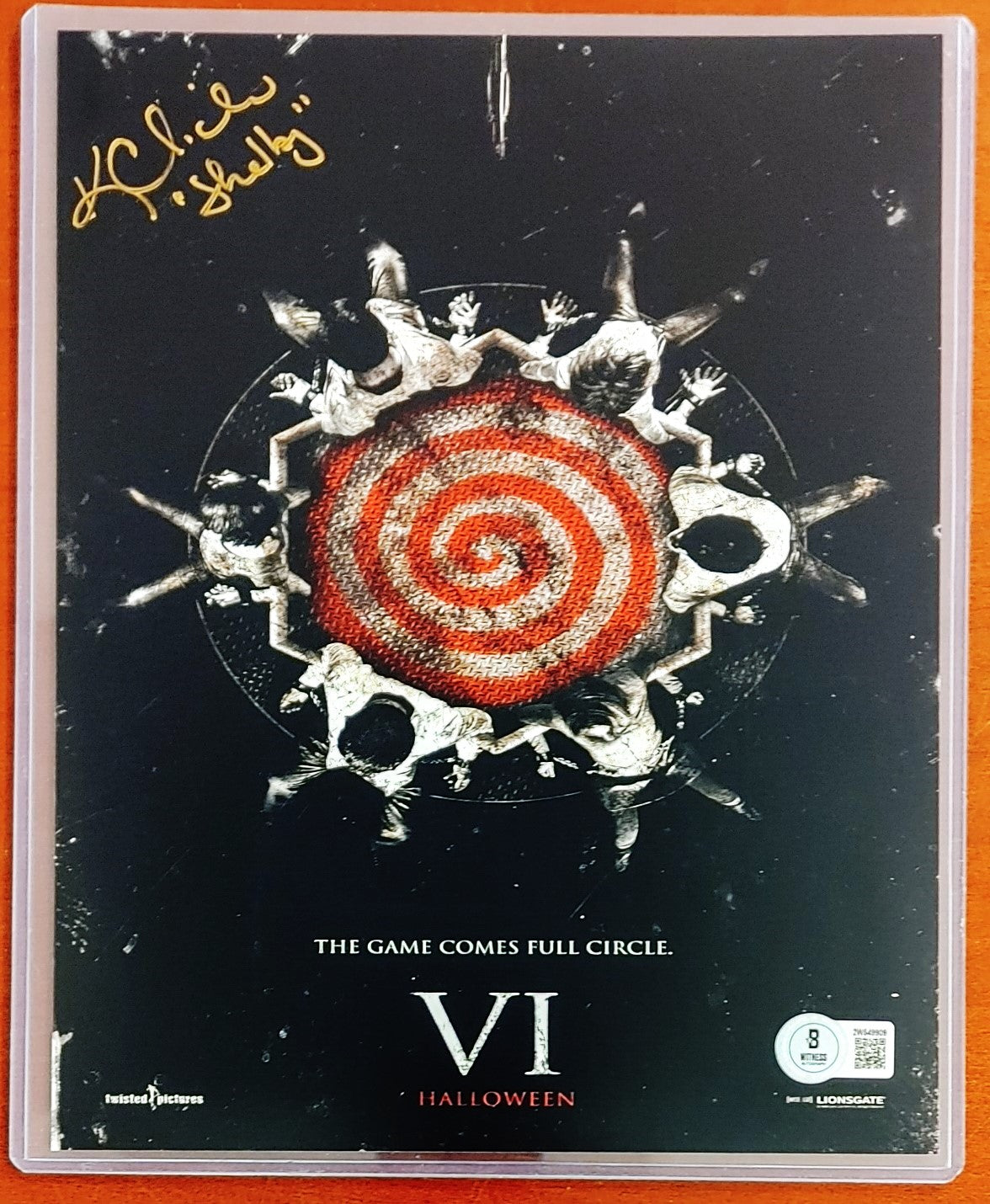 Karen Cliche signed  8X10 photo W/ Beckett COA