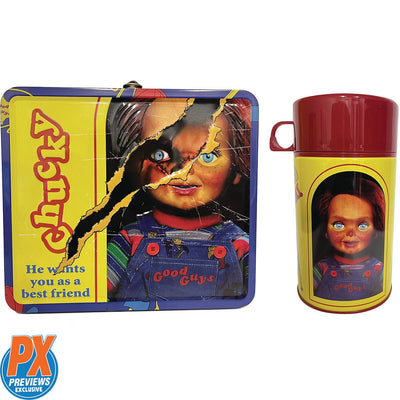 Child's Play Chucky Tin Titans Lunch Box with Thermos - Previews Exclusive