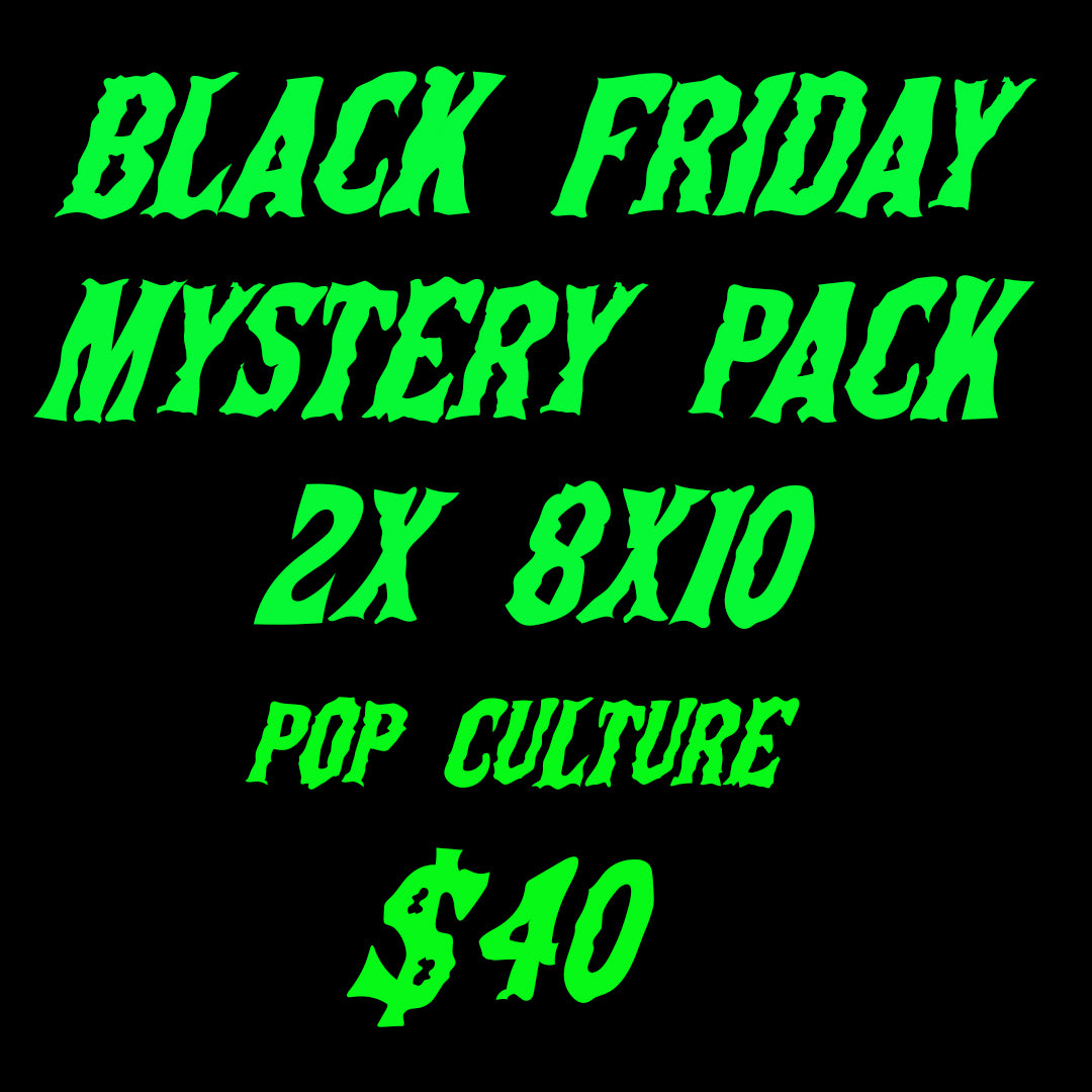 Black Friday Pop Culture 8x10 mystery pack two 8x10 photos