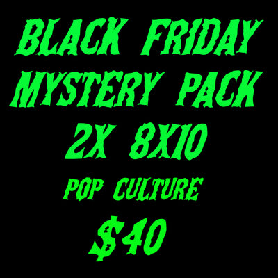 Black Friday Pop Culture 8x10 mystery pack two 8x10 photos